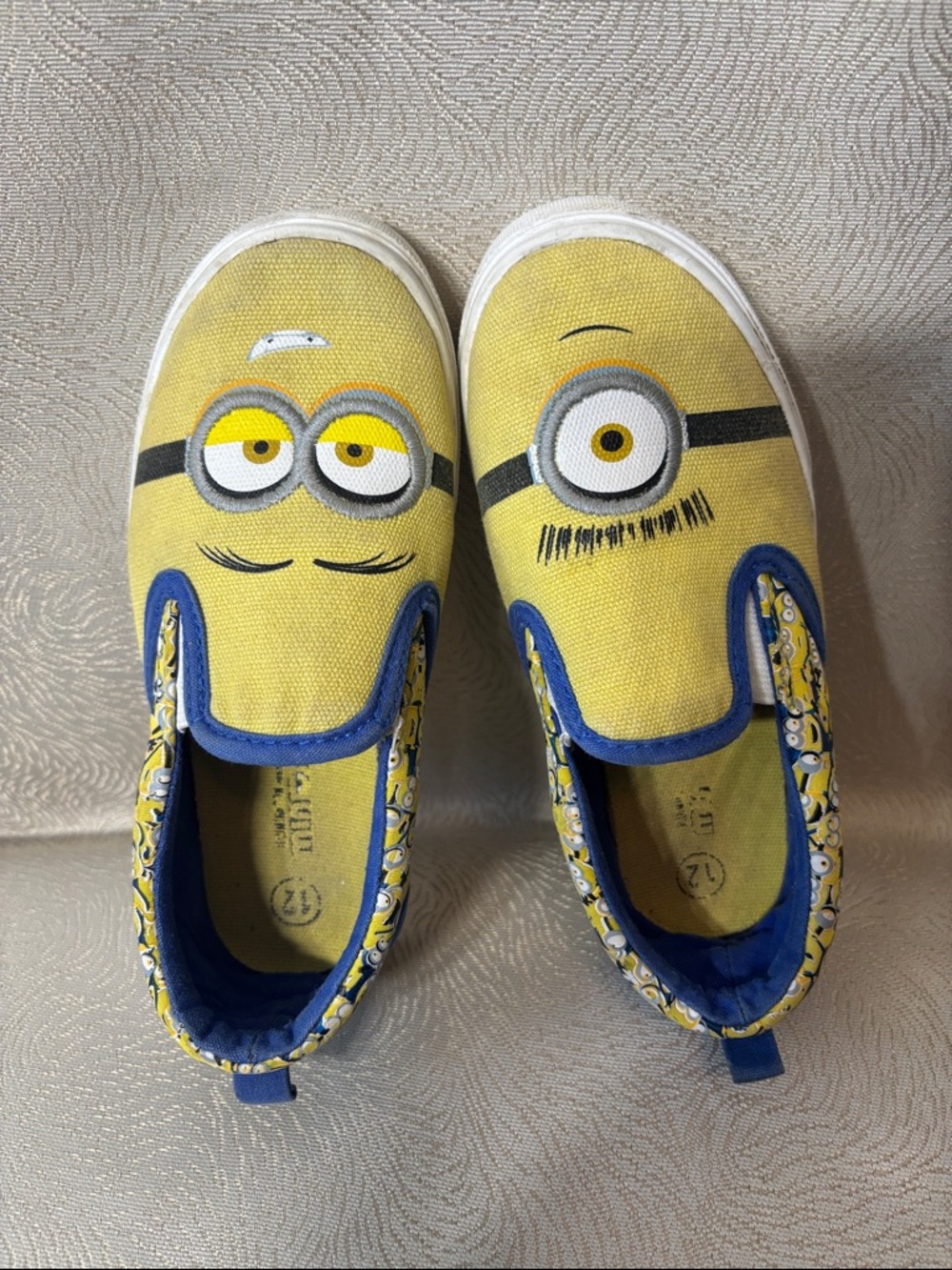 Kids Yellow Minion Slip-On Shoes 0122